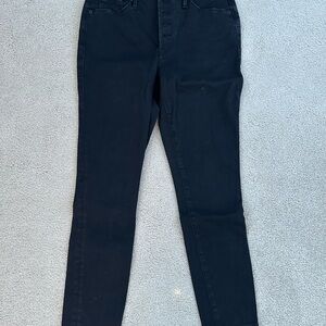 Good American High Rise Black Jeans